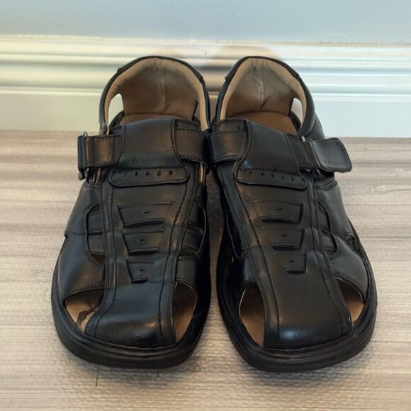 Bright Men's Fisherman Sandals Closed Toe Adjustable Buckle Casual Slippers - Picture 2 of 6